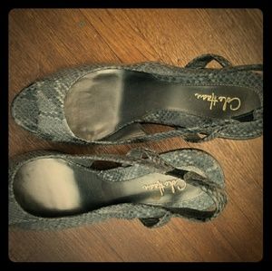 Cole Haan wedge slides